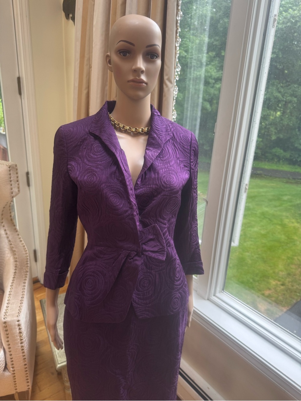 Women's Silk Skirt Suit